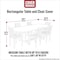 Classic Accessories Cover Bonanza 108 Inch Rectangle Table and Chair Cover 56-402-041001-RT - alternate 9